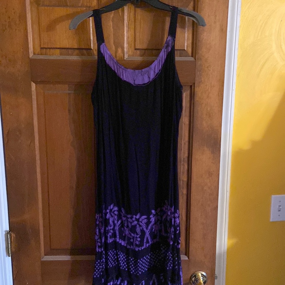 Black and purple sundress